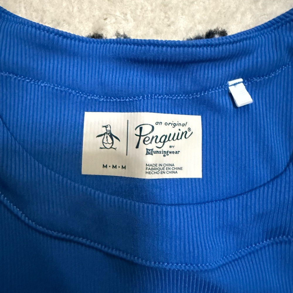 Original Penguin Royal Blue Ribbed Tank Top - Picture 2 of 2